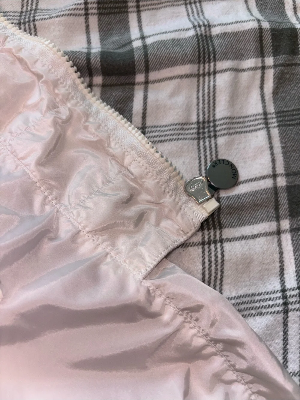 Moncler white Hooded Utility Jacket